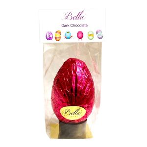 Bella Dark Chocolate Easter Egg with 2 Rabbits Inside