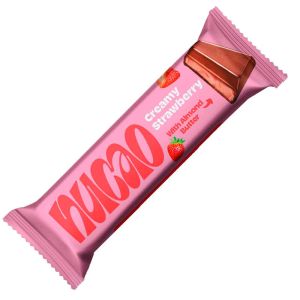 Nucao Chocolate Bar - Creamy Strawberry