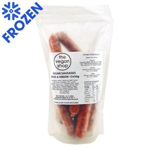 Vegan Sage & Onion Sausages - 12 x 50g