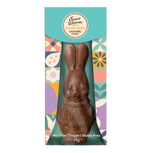 Sweet William Hollow Dairy-free Choc Caramel Easter Bunny