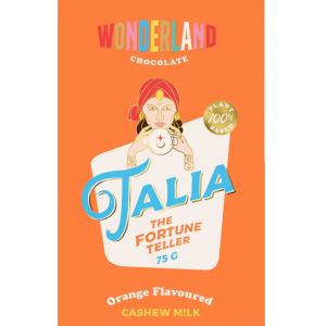 Wonderland Talia The Fortune Teller - Orange Flavoured Cashew Milk Chocolate