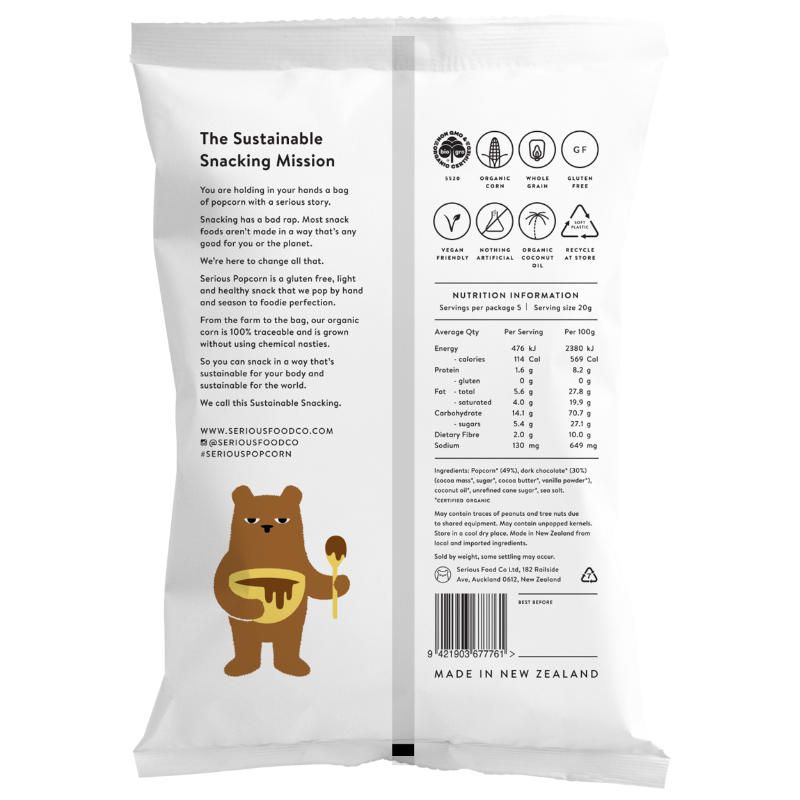 serious popcorn chocolate