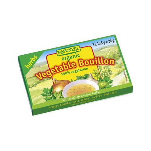 Rapunzel Organic Vegetable Bouillon Cubes Original with Herbs The Vegan Shop LTD.