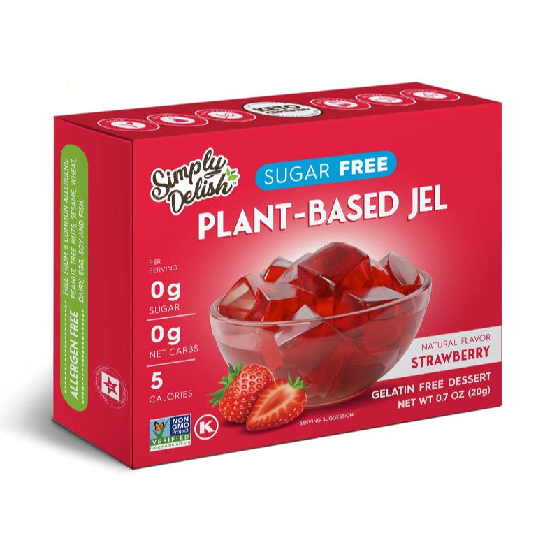 Simply Delish Plant Based Jelly Strawberry The Vegan Shop Ltd